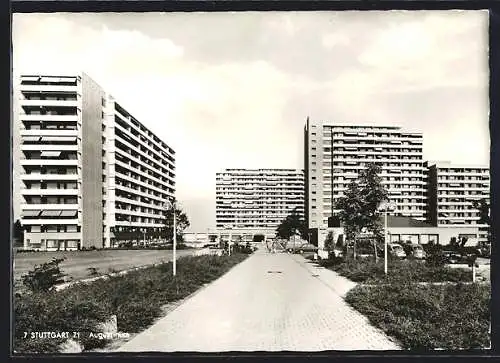 AK Stuttgart, Augustinum mit Strassenpartie