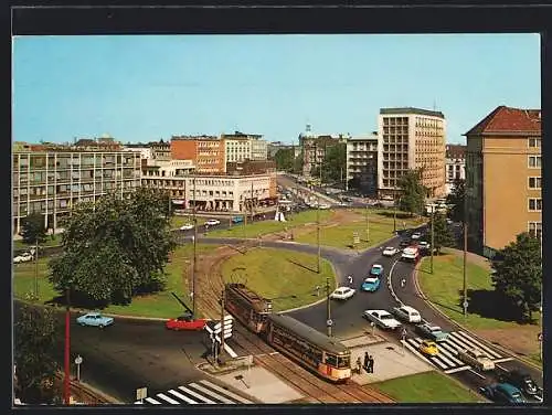 AK Hannover, Blick auf den Aegidientorplatz mit Strassenbahn