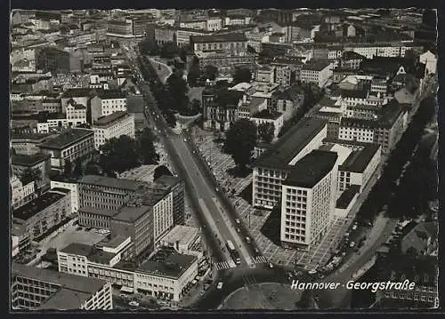 AK Hannover, Blick über die Georgstrasse