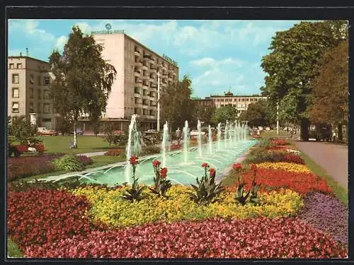 AK Karlsruhe, Wasserspiele mit neuen Hochhäusern