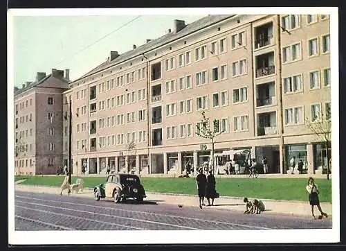 AK Dresden, Wohnhaus in der Grunaer Strasse