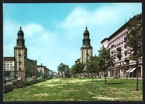 AK Berlin-Friedrichshain, Strassenpartie am Frankfurter Tor