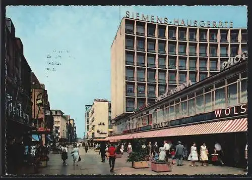 AK Essen, Kettwiger Strasse mit Kettwiger-Tor-Haus