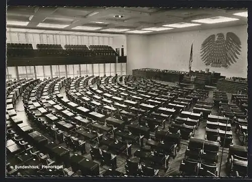 AK Bonn, Bundeshaus, Plenarsaal, Inneres