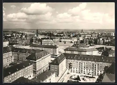 AK Dresden, Blick vom Rathausturm