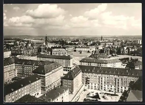 AK Dresden, Blick vom Rathausturm