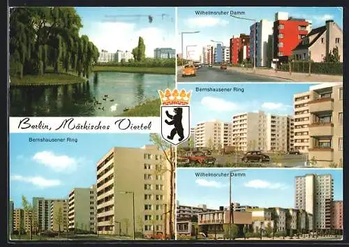 AK Berlin, Märkisches Viertel, Wilhelmsruher Damm, Bernshausener Ring