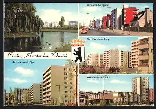 AK Berlin, Märkisches Viertel, Wilhelmsruher Damm, Bernshausener Ring