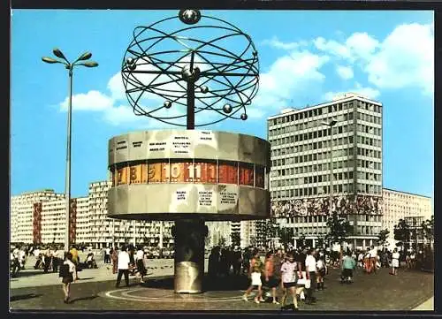 AK Berlin, Uraniasäle mit Weltzeituhr