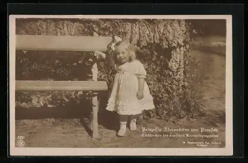 AK Prinzessin Alexandrine von Preussen, Töchterchen des deutschen Kronprinzenpaares