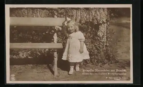 AK Prinzessin Alexandrine von Preussen, Töchterchen des deutschen Kronprinzenpaares