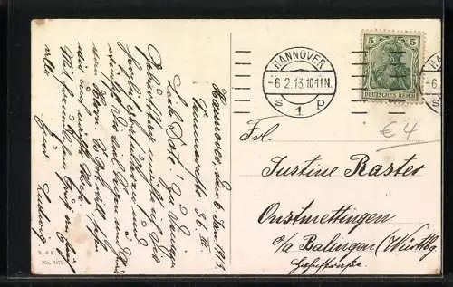 AK Leuchtturm mit Sinnspruch