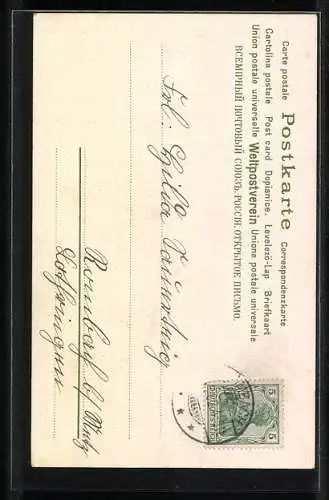 Duft-AK Veilchen in einer grünen Vase