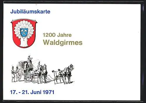 AK Waldgirmes, Jubiläumskarte, 1200 Jahre