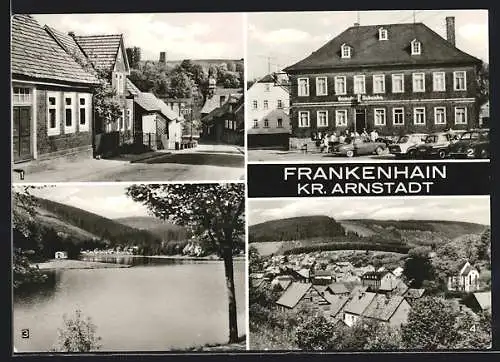 AK Frankenhain /Arnstadt, Frankenstrasse, Konsum-Gaststätte, Lüschetalsperre