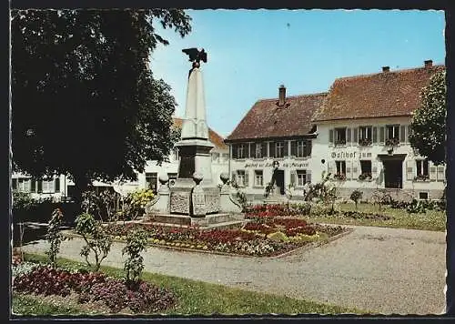 AK Markdorf /Bodensee, Stadtpark mit Gasthof zum Schwanen