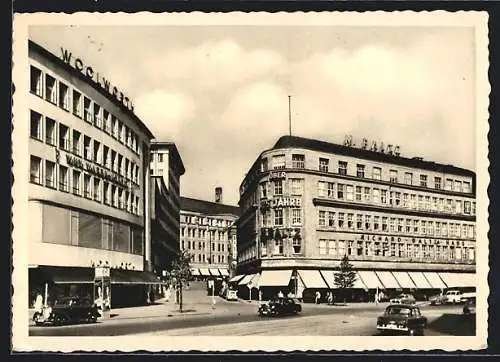 AK Bochum, Blick in die Massenbergerstrasse, Autos