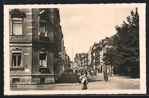 AK Hof, Partie in der Marienstrasse