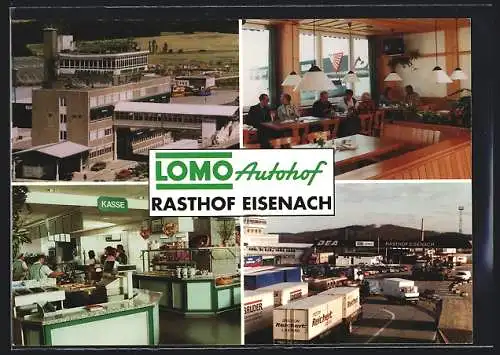 AK Krauthausen / Eisenach, Rasthof Eisenach, Lomo Autohof, Innenansicht