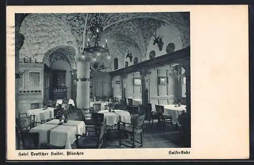 AK München, Hotel Deutscher Kaiser, Kaiserstube