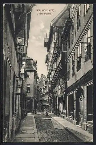 AK Braunschweig, Meinhardshof, Strassenpartie