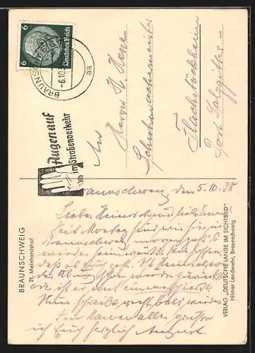 AK Braunschweig, Meinhardshof, Strassenpartie