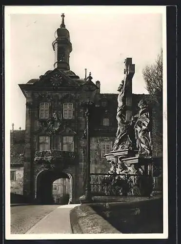 Foto-AK Deutscher Kunstverlag, Nr. 54: Bamberg, Das neue Rathaus