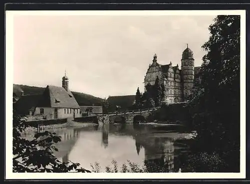 Foto-AK Deutscher Kunstverlag, Nr. 4: Hämelschenburg bei Hameln, Schloss der Herren von Klencke