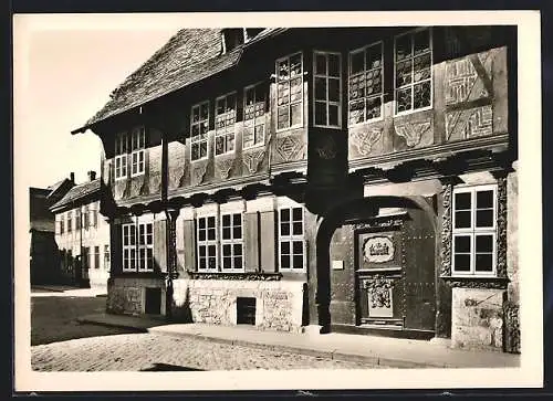 Foto-AK Deutscher Kunstverlag, Nr. 22: Goslar, Stammhaus der Familie Siemens in der Schreiberstrasse 12