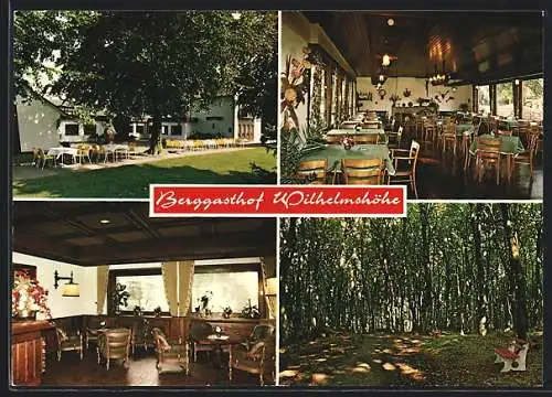 AK Stemwede /Haldem, Berggasthof Wilhelmshöhe, Innenansichten