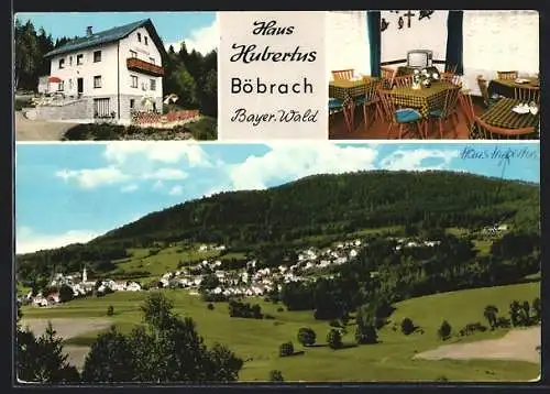 AK Böbrach /Bayer. Wald, Haus Hubertus, Bes. Ludwig Kilger, Aussen- und Innenansicht