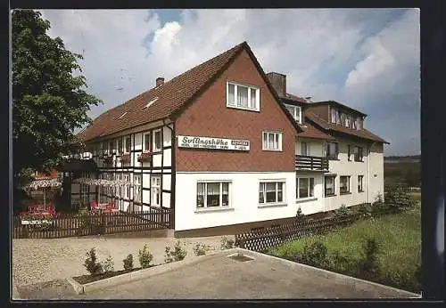 AK Silberborn /Solling, Hotel-Café Sollinghöhe, Inh. E. Kraatz u. Ch. Dageroth