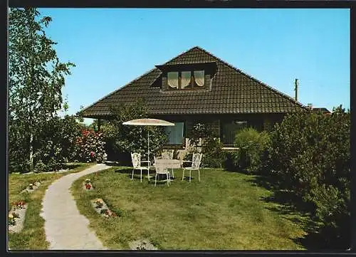 AK Tönning-Olversum, Pension zum Wikinger von Helga Sass, Wikingerstrasse 10