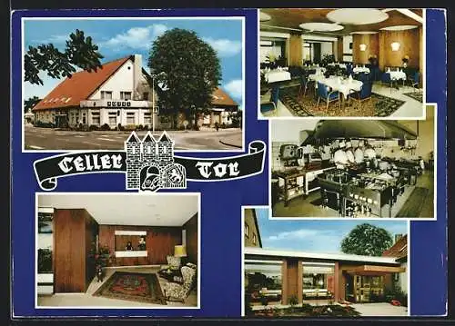 AK Gross-Hehlen bei Celle, Hotel und Restaurant Celler Tor, Aussen- und Innenansicht