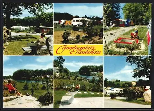 AK Herford-Eickum, Campingplatz Elisabethsee, Mehrfachansicht