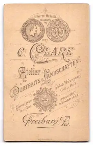 Fotografie C. Clare, Freiburg i. B., Porträt eines jungen Mannes