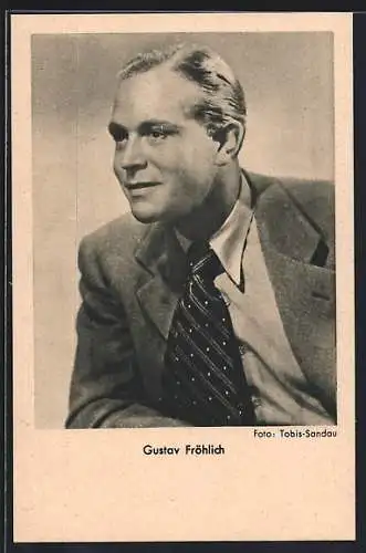 AK Schauspieler Gustav Fröhlich im anzug