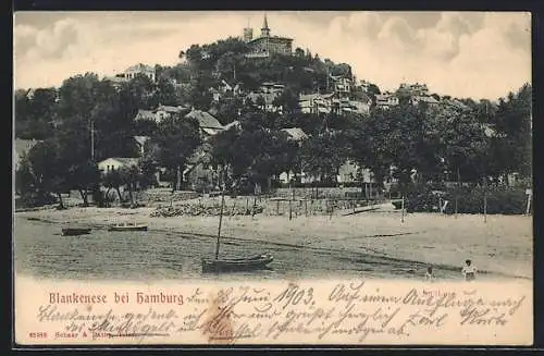 AK Blankenese bei Hamburg, Blick auf die Burg