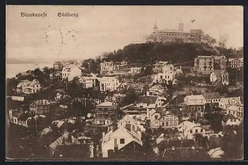 AK Hamburg-Blankenese, Blick auf den Süllberg