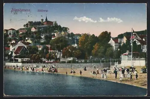 AK Hamburg-Blankenese, Strandleben am Elb-Pavillon