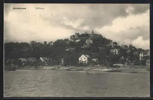 AK Hamburg-Blankenese, Blick auf den Süllberg