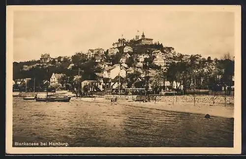 AK Hamburg-Blankenese, Culmbacher Bierhaus Offen am Süllberger Strand