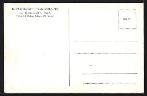 AK Reichsautobahn-Teufelstalbrücke bei Hermsdorf