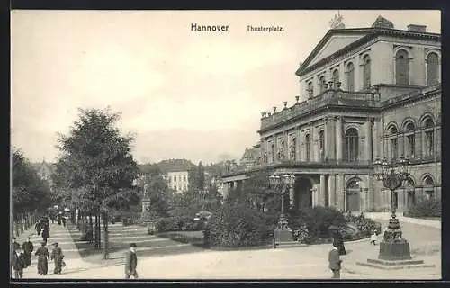 AK Hannover, Blick auf den Theaterplatz