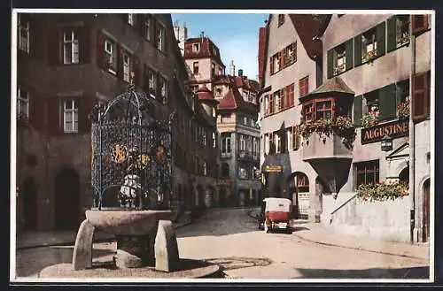 AK Stuttgart, Altstadt, Hans-im-Glück-Brunnen