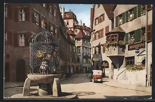 AK Stuttgart, Altstadt, Hans-im-Glück-Brunnen