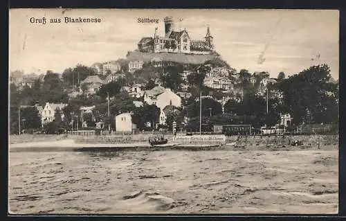 AK Hamburg-Blankenese, Süllberg mit Gasthaus Culmbacher Bierhals