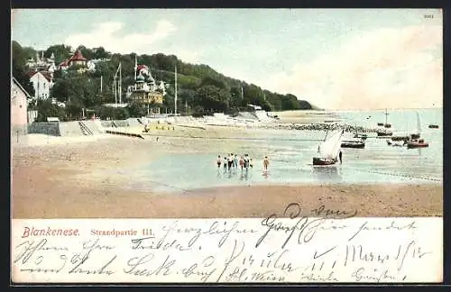 AK Hamburg-Blankenese, Strandpartie