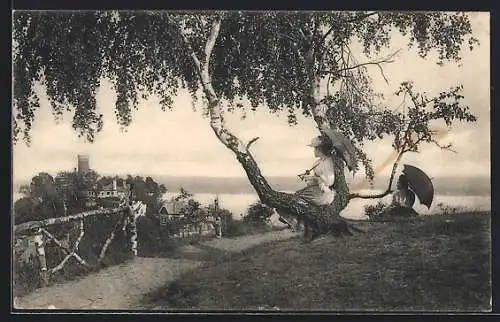 AK Hamburg-Blankenese, Blick auf Bismarckstein