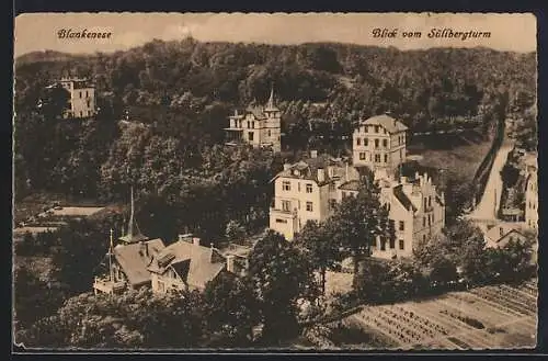 AK Hamburg-Blankenese, Blick vom Süllbergturm auf den Ort